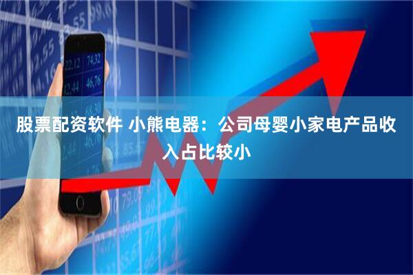股票配资软件 小熊电器：公司母婴小家电产品收入占比较小
